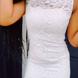White lace dress